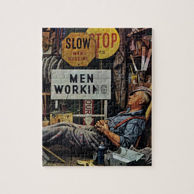 Puzzle Hommes qui travaillent (Vertical)