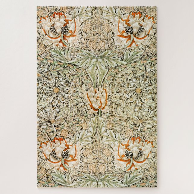 Puzzle Honeysuckle, William Morris (Vertical)