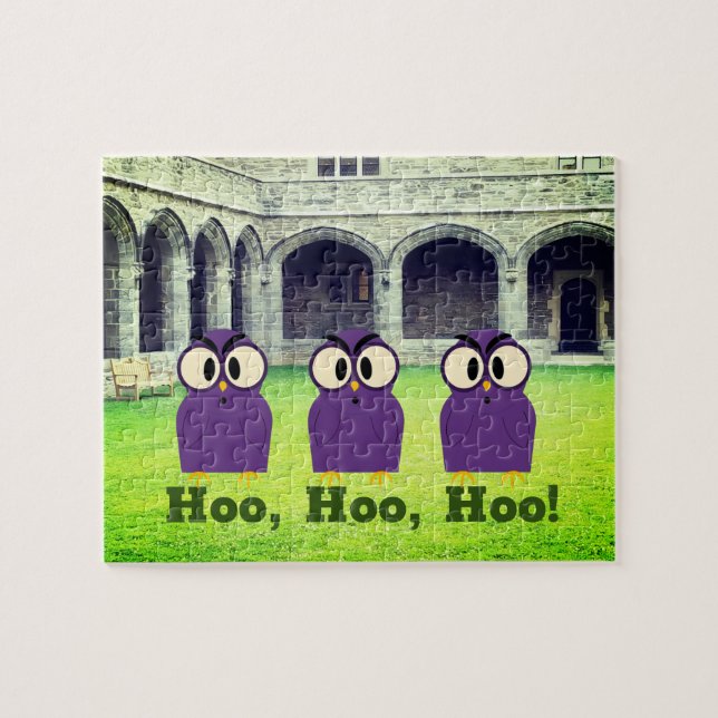 Puzzle Hoo Hoo Hoo Trio de Chouettes Cloîtres (Horizontal)