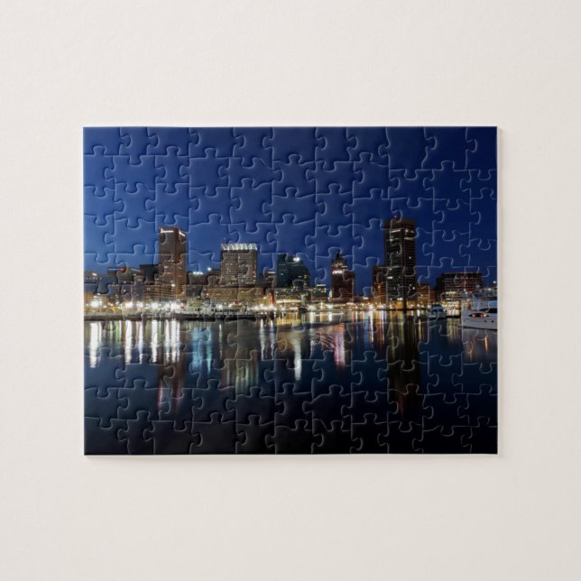 Puzzle Horizon de Baltimore au crépuscule (Horizontal)
