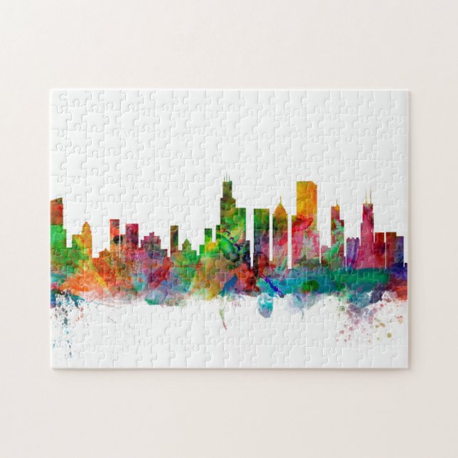 Puzzle Horizon de Chicago l'Illinois (Horizontal)