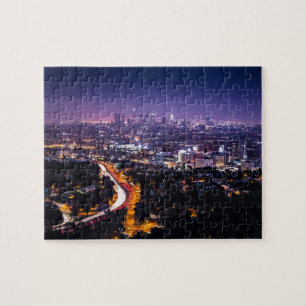 Puzzle Horizon de Los Angeles, la Californie la nuit