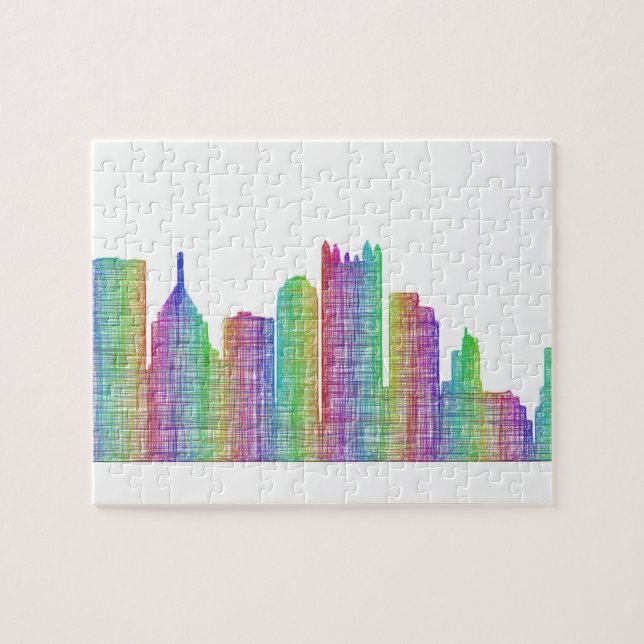 Puzzle Horizon de ville de Pittsburgh (Horizontal)