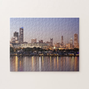 Puzzle Horizon des Etats-Unis, l'Illinois, Chicago au