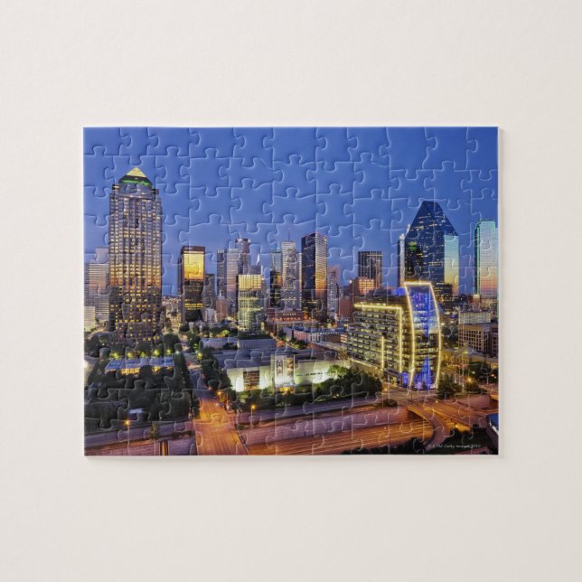Puzzle horizon du centre-ville de dallas (Horizontal)