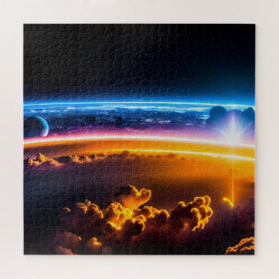 Puzzle Horizons galactiques dans l'espace profond nuageux