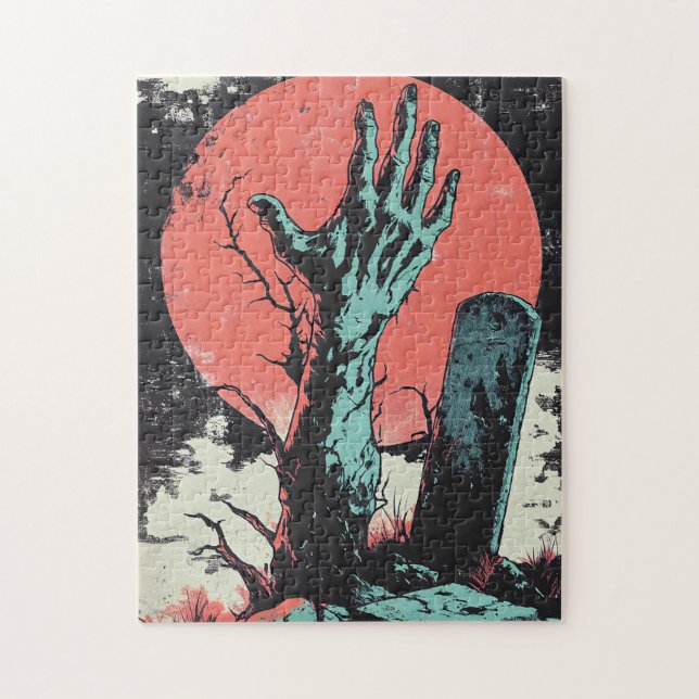 Puzzle Horror Comic Zombie Graveyard (Vertical)