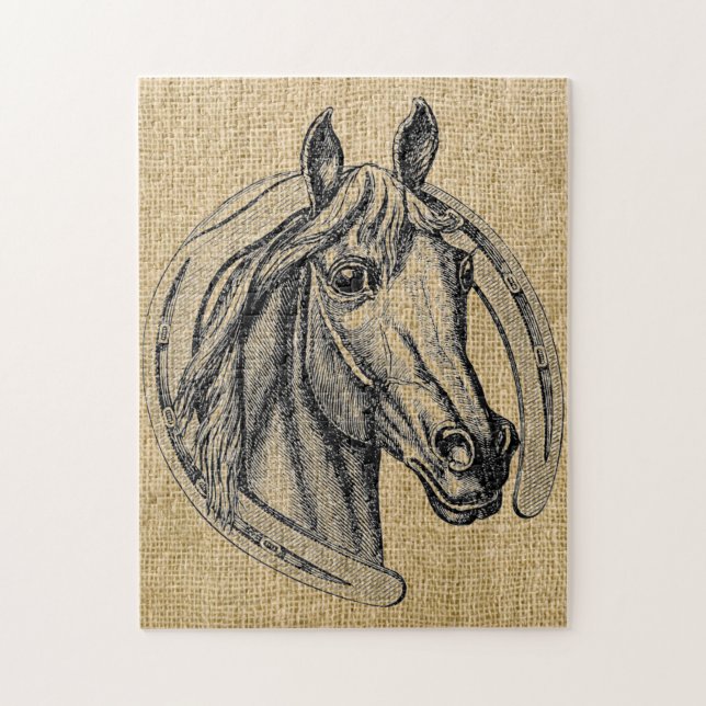 Puzzle Horse cameo (Vertical)