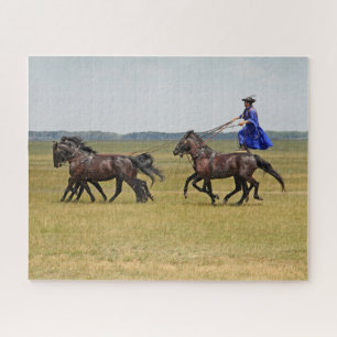 Puzzle Horseman hongrois et chevaux