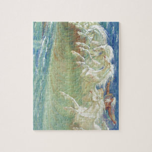 Puzzle Horses du Roi Neptune sur la plage