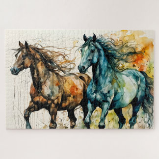 Puzzle Horses in the Pasture