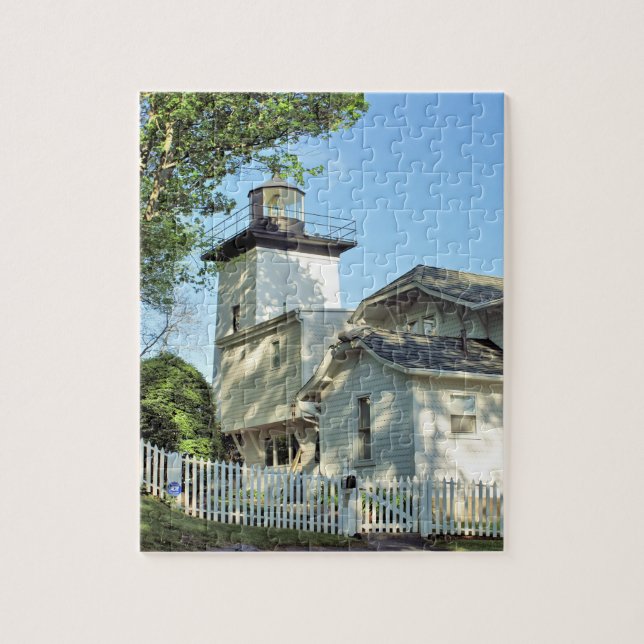 Puzzle Hospital Point Lighthouse, Massachusetts (Vertical)