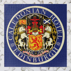 Puzzle Hôtel Caledonian Édimbourg Écosse Voyage Rétro