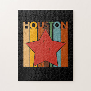Puzzle HOUSTON Retro Vintage