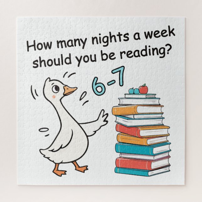 Puzzle How Many Nights a Week Should You Be Reading 6-7 (Vertical)