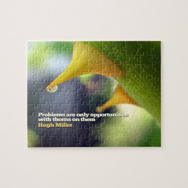 Puzzle Hugh Miller Citation Inspirationnelle "Opportunité (Horizontal)