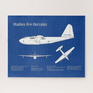 Puzzle Hughes H-4 Hercules Oie d'épinette - Plans d'avion