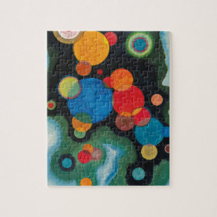 Puzzle Huile Abstraite de Kandinsky Deepened Impulse sur 
