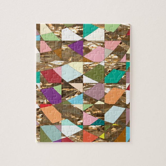 Puzzle Huile d'or couleur Abstraite (Vertical)