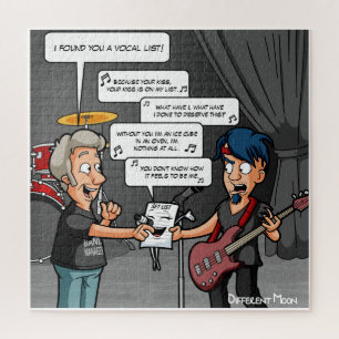 Puzzle Humour de musique vocaliste Funny Pun Jigsaw Puzzl