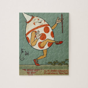 Puzzle Humpty Dumpty, Comptine de Mère l'Oye Vintage