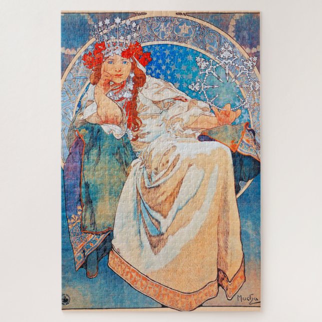 Puzzle Hyacinth, Mucha (Vertical)