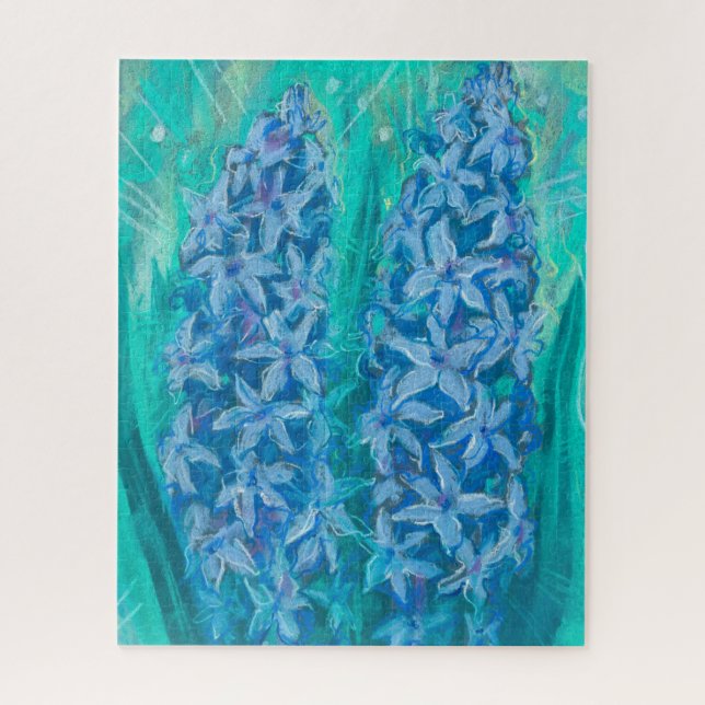 Puzzle Hyacinths splower Cadeau de Pâques peinture floral (Vertical)