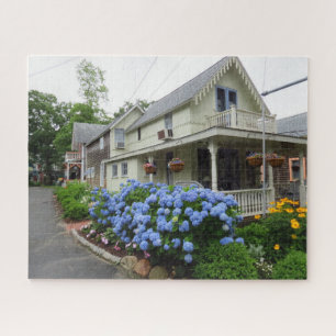 Puzzle Hydrangeas au coin - Martha's Vineyard