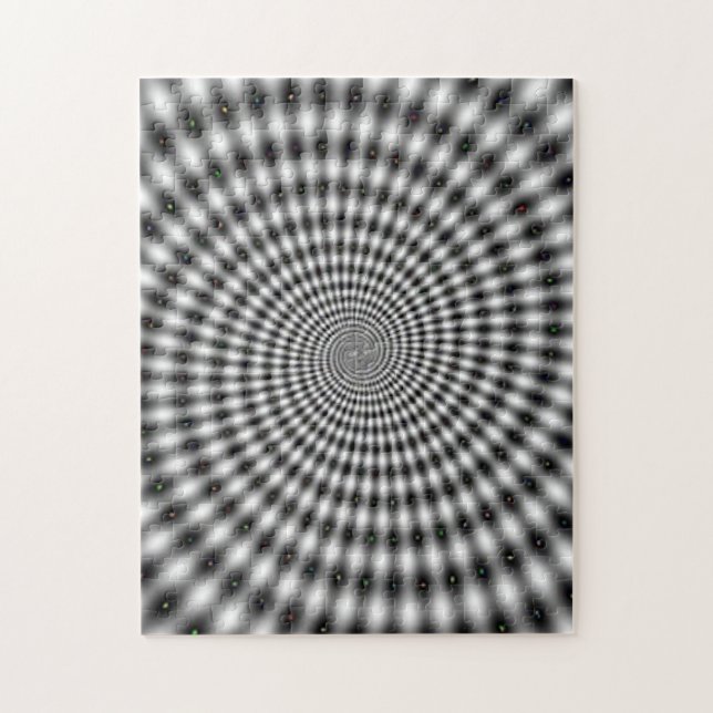 Puzzle Hypnotiser la spirale d'illusion optique (Vertical)