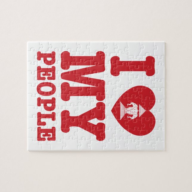 Puzzle I Heart (Love) Erawan My Lao People (Horizontal)