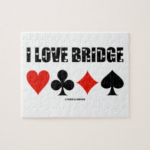 Puzzle I Love Bridge Card Convient À L'Attitude Du Pont