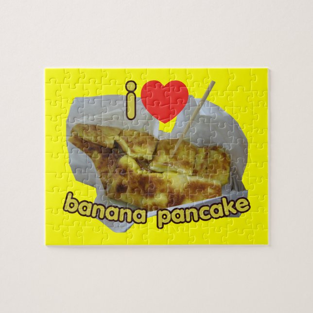 Puzzle I Love (Coeur) Banana Pancake ... Restauration de  (Horizontal)