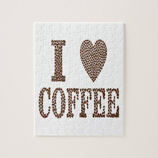 Puzzle I Love Coffee (Vertical)