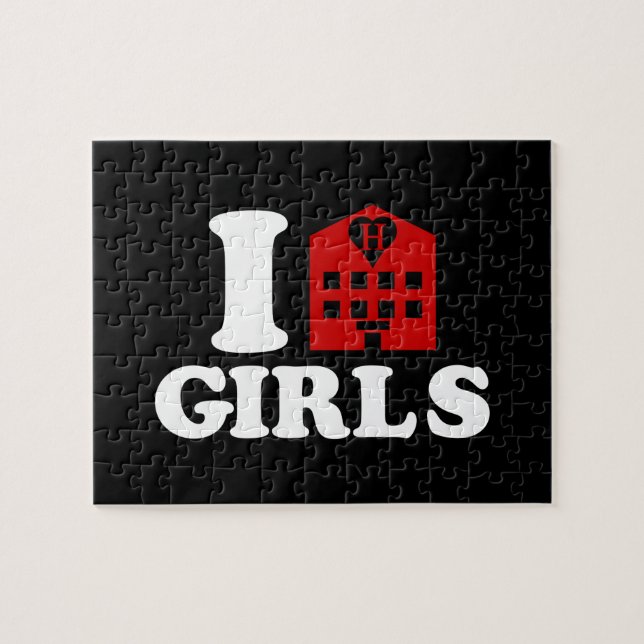 Puzzle I Love Hotel Girls (Horizontal)
