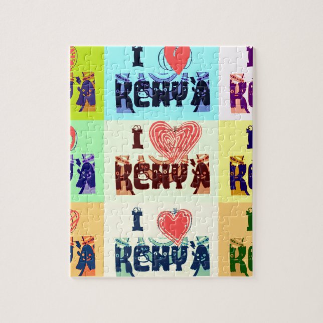 Puzzle I love Kenya (Vertical)