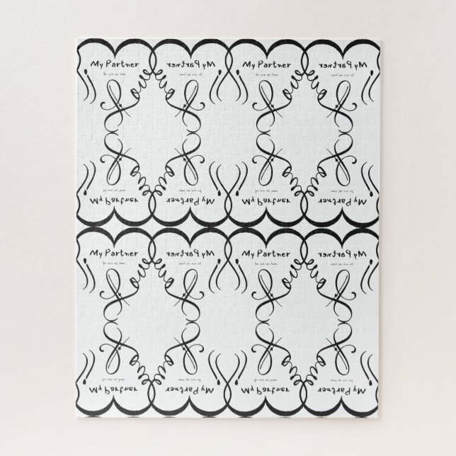 Puzzle I love my partner • You are my home (Vertical)