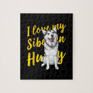 Puzzle I Love My Siberian Husky   Dog Lover