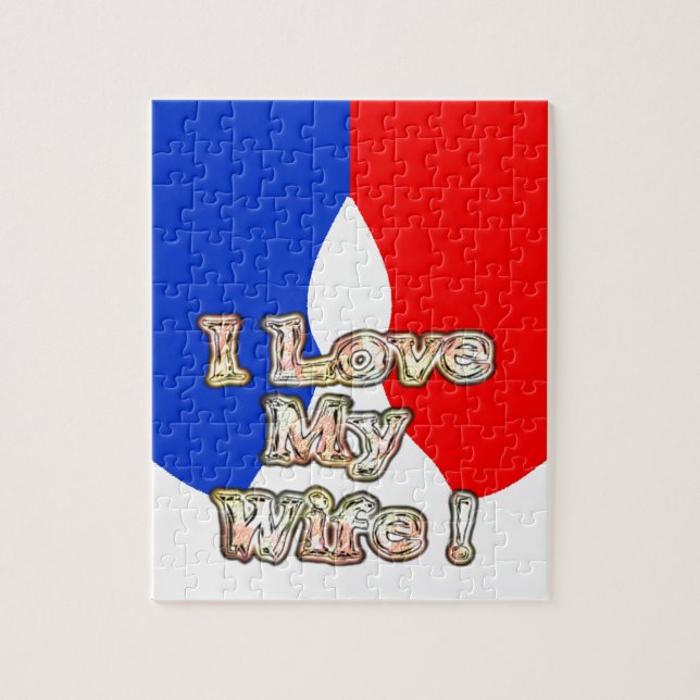 Puzzle "I Love My Wife" Imprimer (Vertical)
