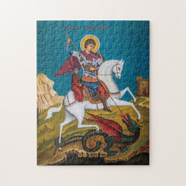 Puzzle Icône chrétienne orthodoxe de Saint George (Vertical)