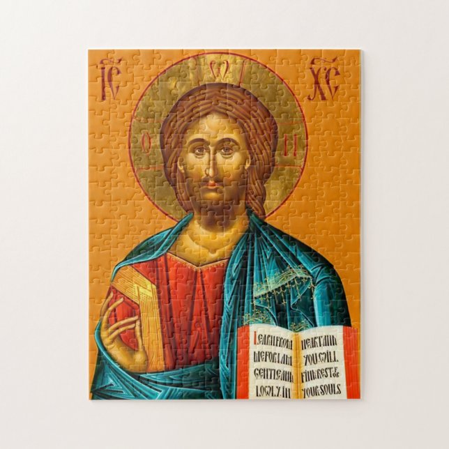 Puzzle Icône chrétienne orthodoxe orientale Jésus Christ (Vertical)