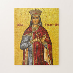 Puzzle Icône orthodoxe chrétienne de Sainte Alexandra l'I