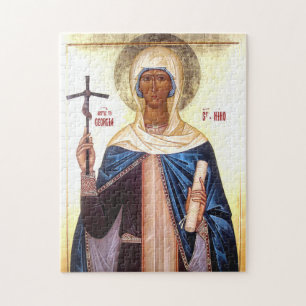 Puzzle Icône orthodoxe Sainte-Nina Égale-aux-Apôtres