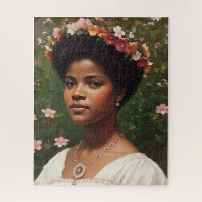 Puzzle Ida B Wells Floral Art Tribute (Vertical)