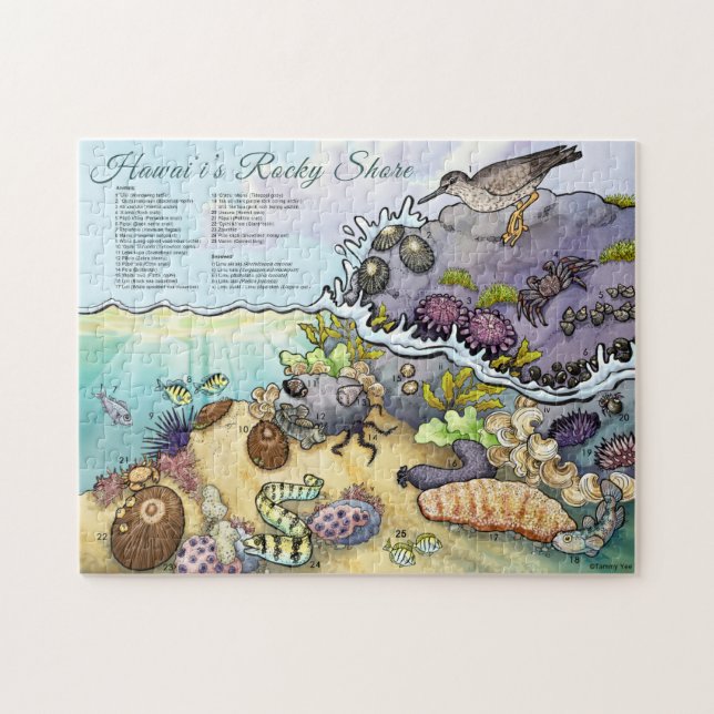 Puzzle Identification d'Hawaï Shoreline (Horizontal)