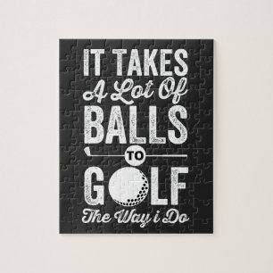 Puzzle Il faut beaucoup de balles au golf comme je le fai