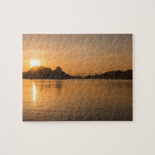Puzzle Île de Komodo au coucher du soleil