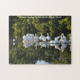 Puzzle Île de Sanibel Floride. Vœux de Noël