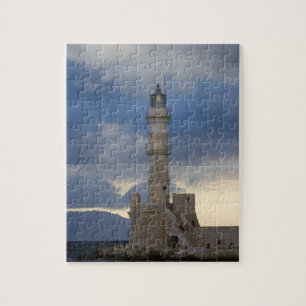 Puzzle Île grecque de Crète et vieille ville de La Canée 