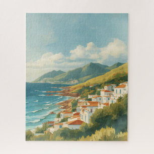 Puzzle Îles Baléares Vintage Côte d'Azur Voyage