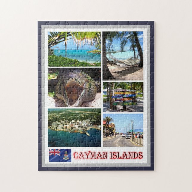 Puzzle Iles Cayman - Mosaic - (Vertical)